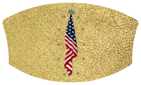 DNSWILL 421 SH GD Flag at Rest Shimmer Gold